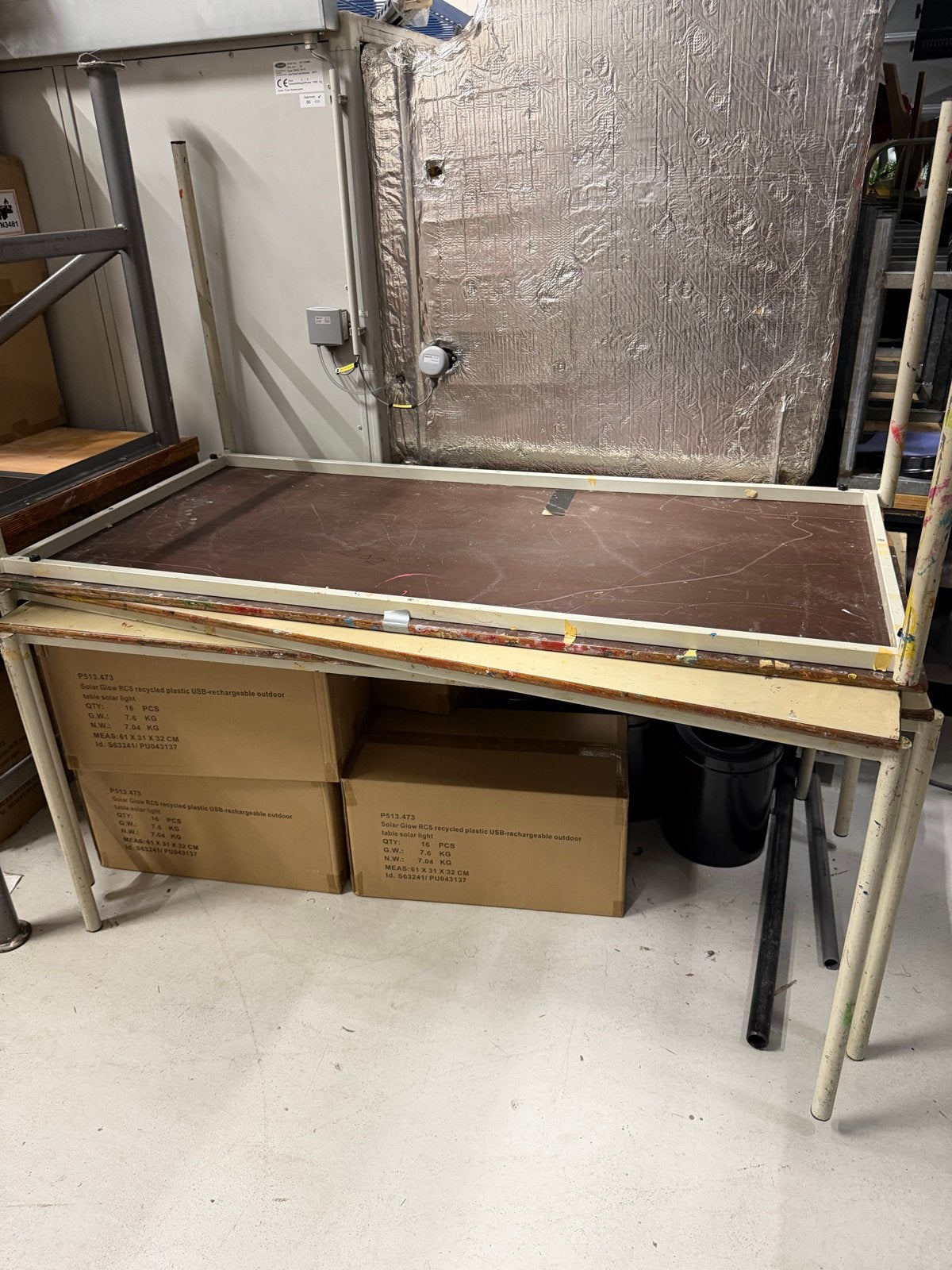 Gebruikte tekentafel met stevig onderstel, Ophalen, Gebruikt, 150 tot 170 cm