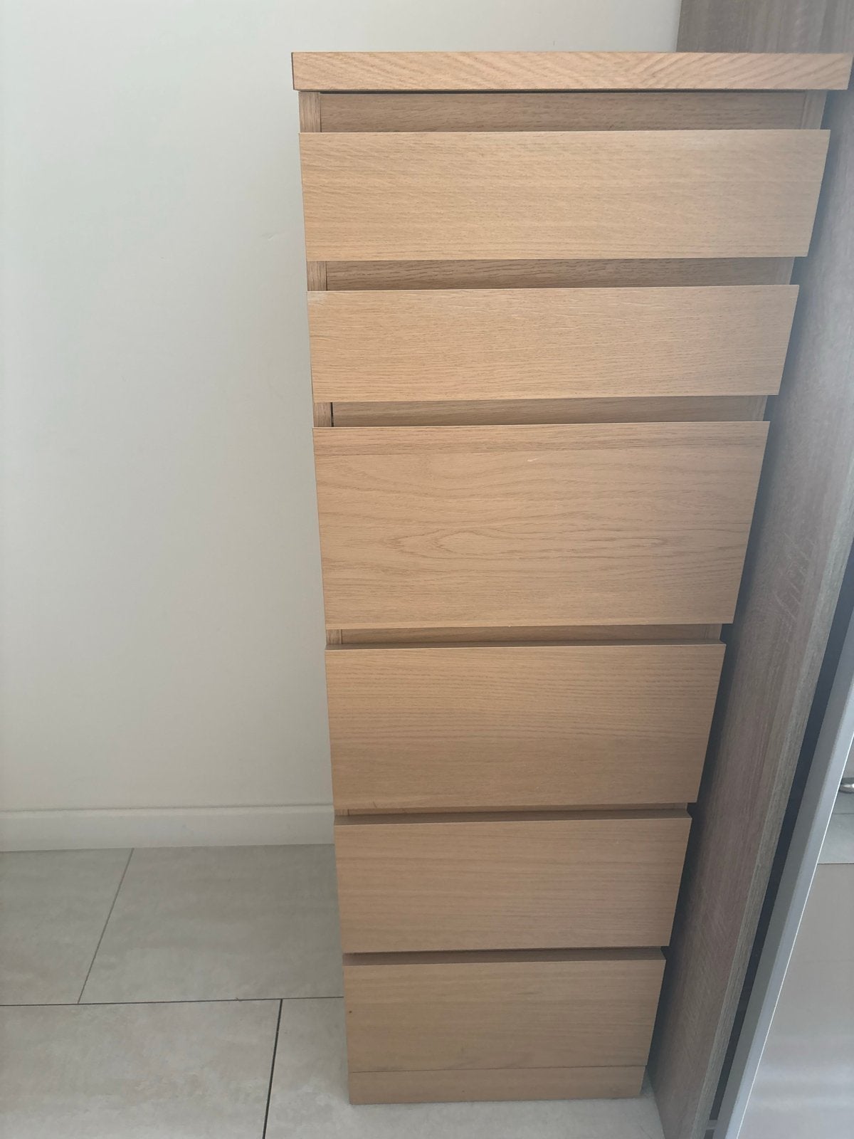 IKEA ladekast met 6 laden - licht eiken, Minder dan 50 cm, Gebruikt, 5 laden of meer, 100 tot 150 cm