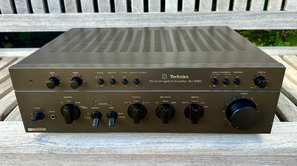 TECHNICS SU-8080 versterker uit 1978, Overige merken, Gebruikt, Ophalen of Verzenden, 60 tot 120 watt