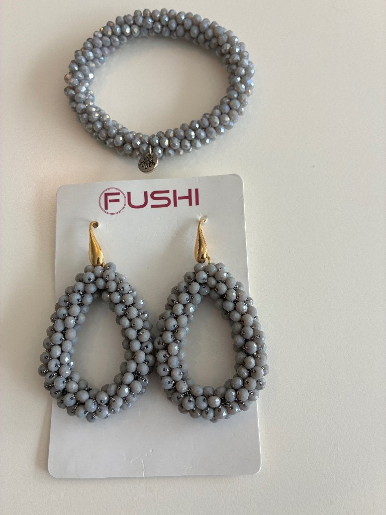 Oorbellen en armband Fushi, Overige materialen, Hangers, Overige kleuren, Ophalen of Verzenden