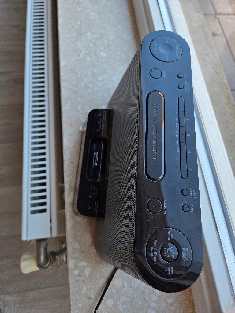 Sony ICF-DS11iP klokradio, Ophalen, Zo goed als nieuw