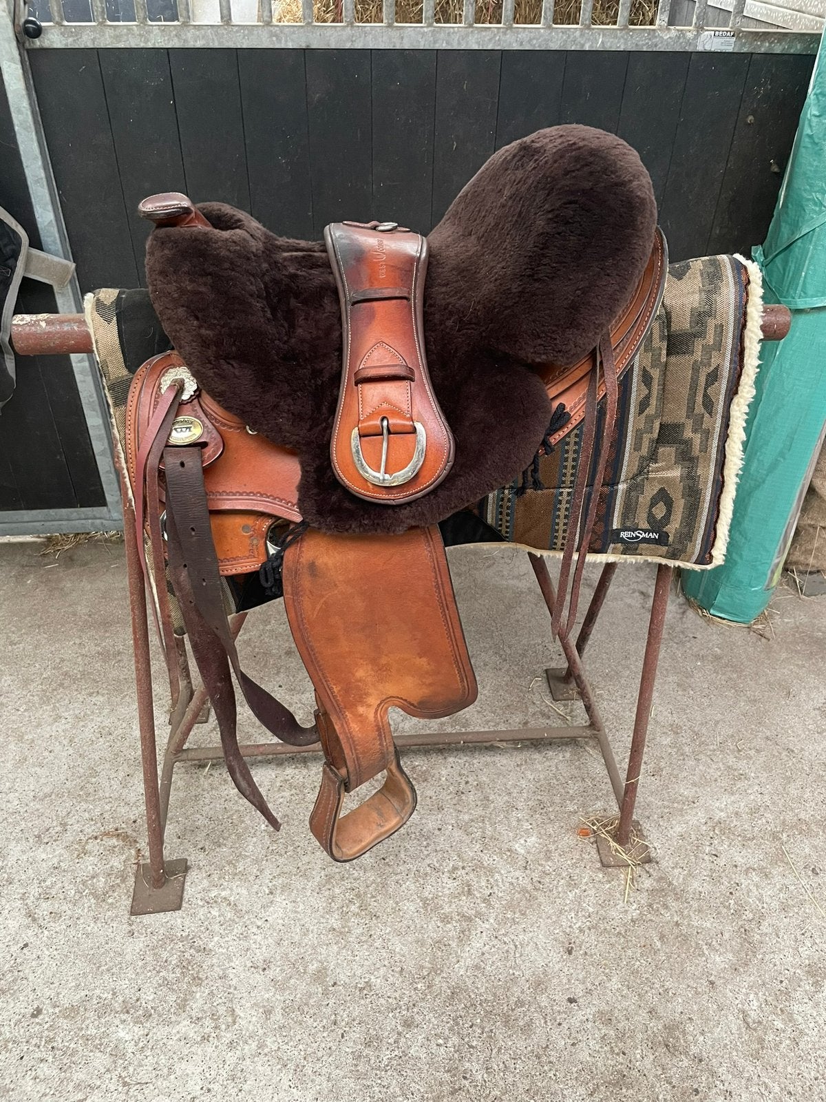 16” Westernzadel incl dekje en singel, Dieren en Toebehoren, Ophalen, Gebruikt, Wijd, Overige merken