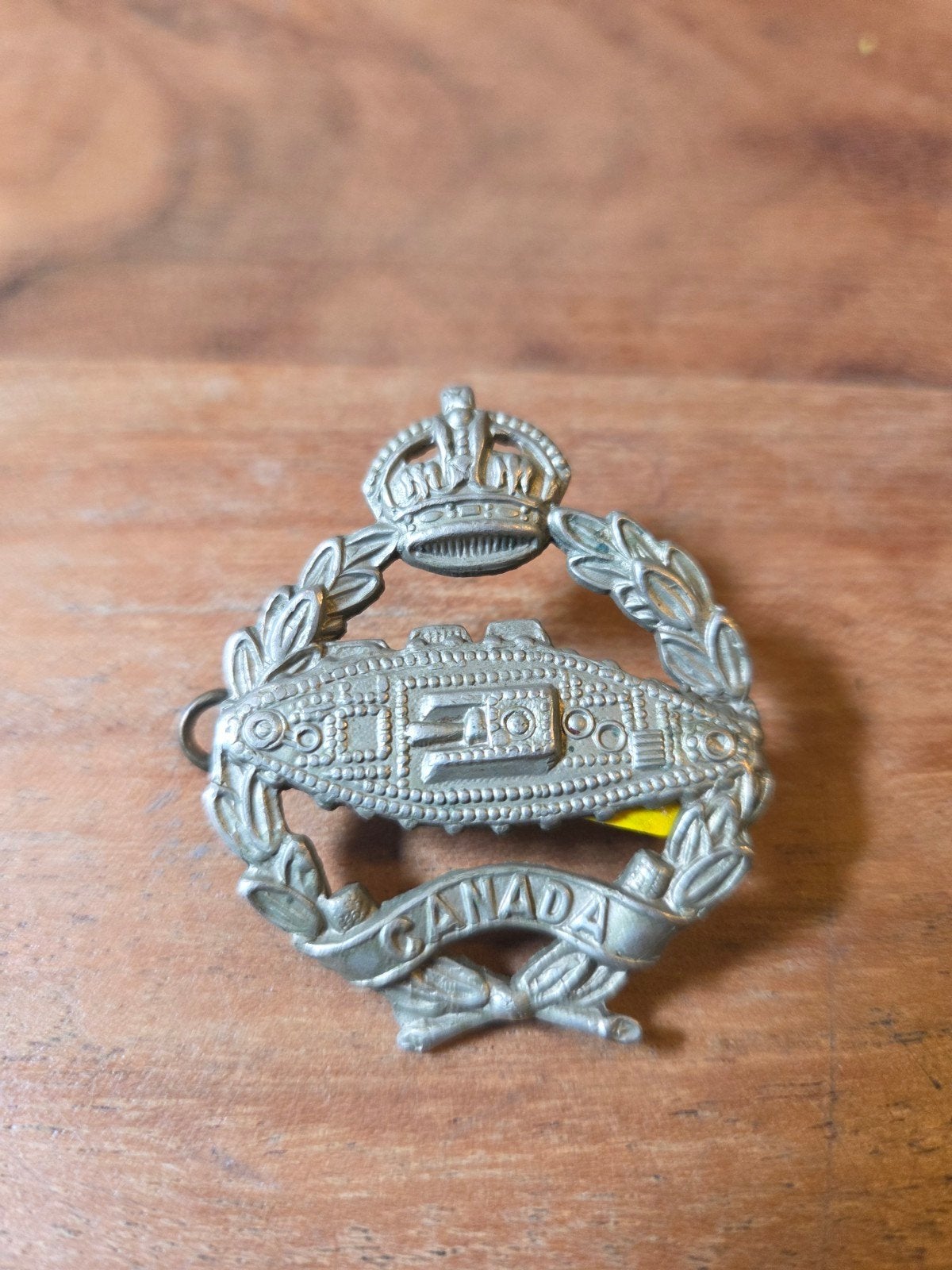 Wo2 canadian armoured force, Verzamelen, Militaria | Tweede Wereldoorlog, Ophalen of Verzenden, Landmacht, Overige gebieden, Embleem of Badge