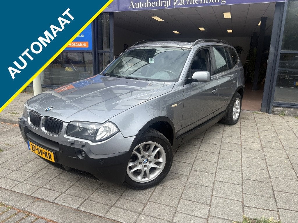 BMW X3 2.5i Executive/ NAVI- PANO- TREKHAAK (bj 2004), Automaat, Parkeersensor, Bedrijf, 1740 kg