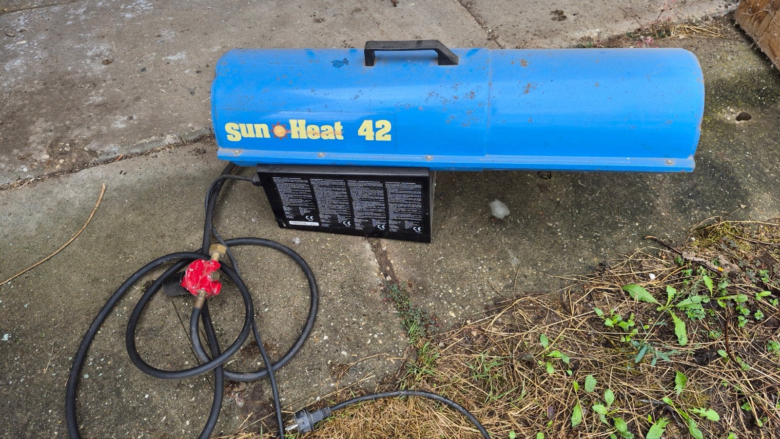 gasheater, wamtekanon, gebruikt, Doe-het-zelf en Verbouw, Verwarming en Radiatoren, Ophalen, 30 tot 80 cm, Gebruikt, Overige typen