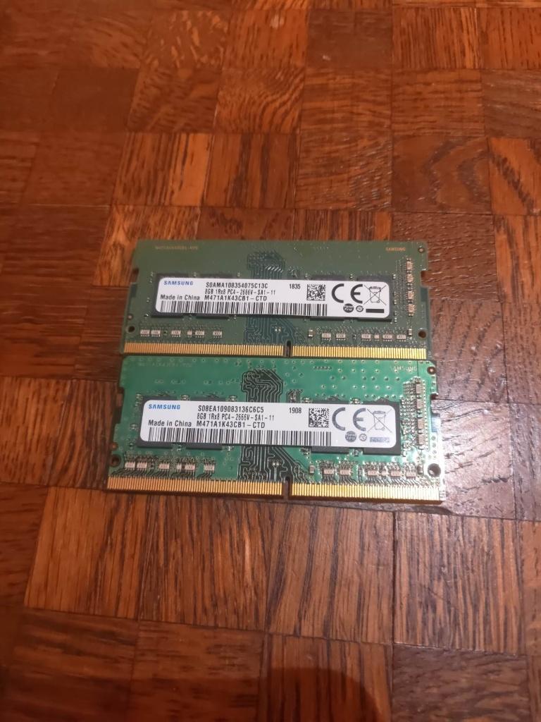 16GB (2x8) Samsung DDR4 SoDimm, Computers en Software, RAM geheugen, DDR4, Ophalen of Verzenden, Zo goed als nieuw, Laptop