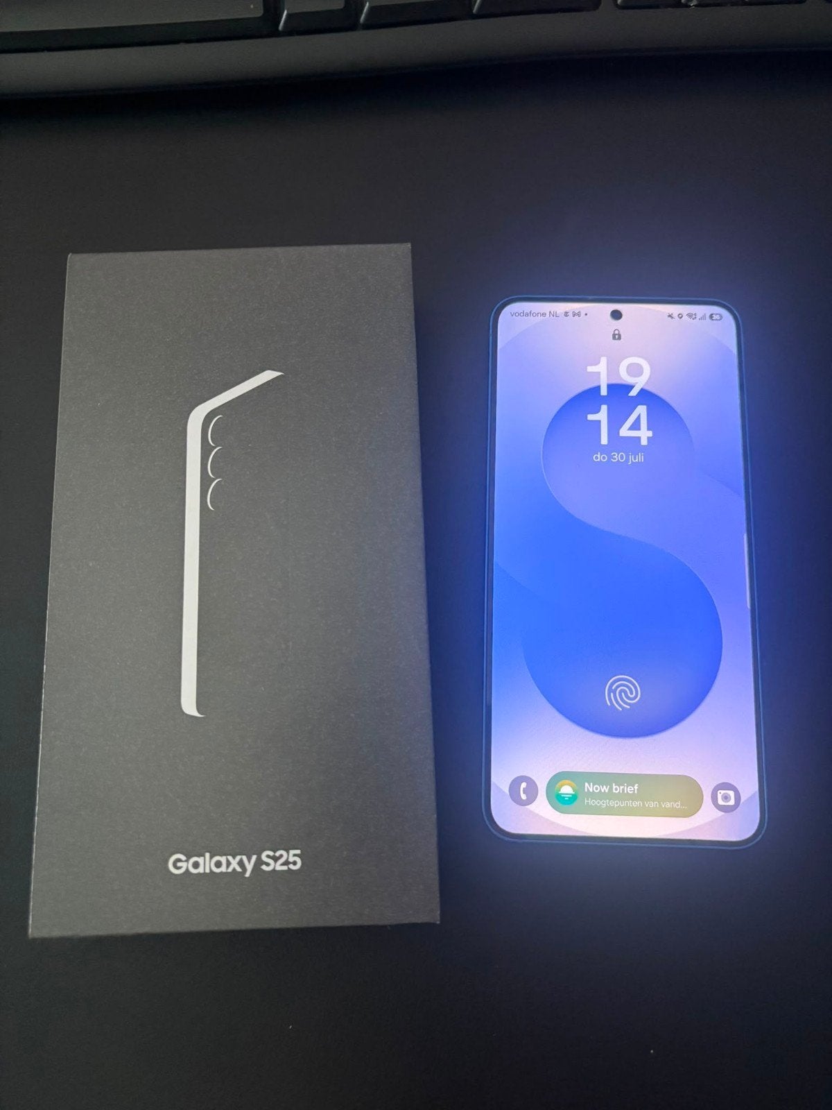 Samsung S25 256 GB + Samsung Galaxy watch 6 Classic 47mm, Ophalen, Overige modellen, Blauw, Zo goed als nieuw