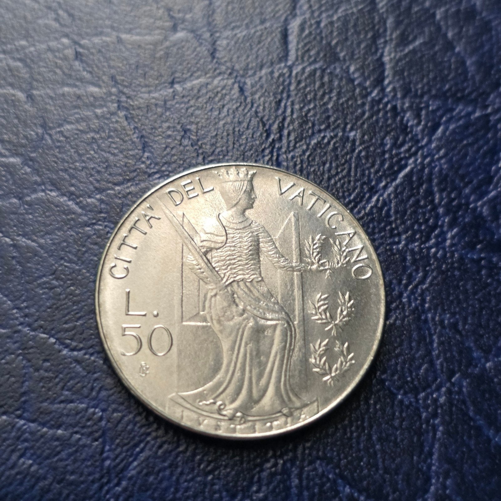 50 Lire Vaticaan 1980 Paus Johannes Paulus II, Ophalen of Verzenden, Overige landen, Losse munt