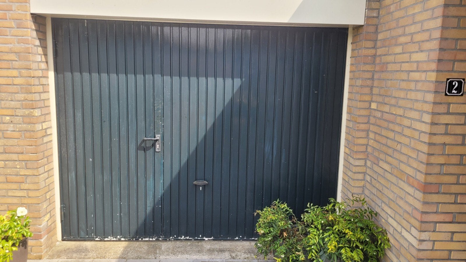 Novoferm elektrische kanteldeur  + loopdeur en afstandsbedi, Ophalen, Gebruikt, Garagedeur, Metaal
