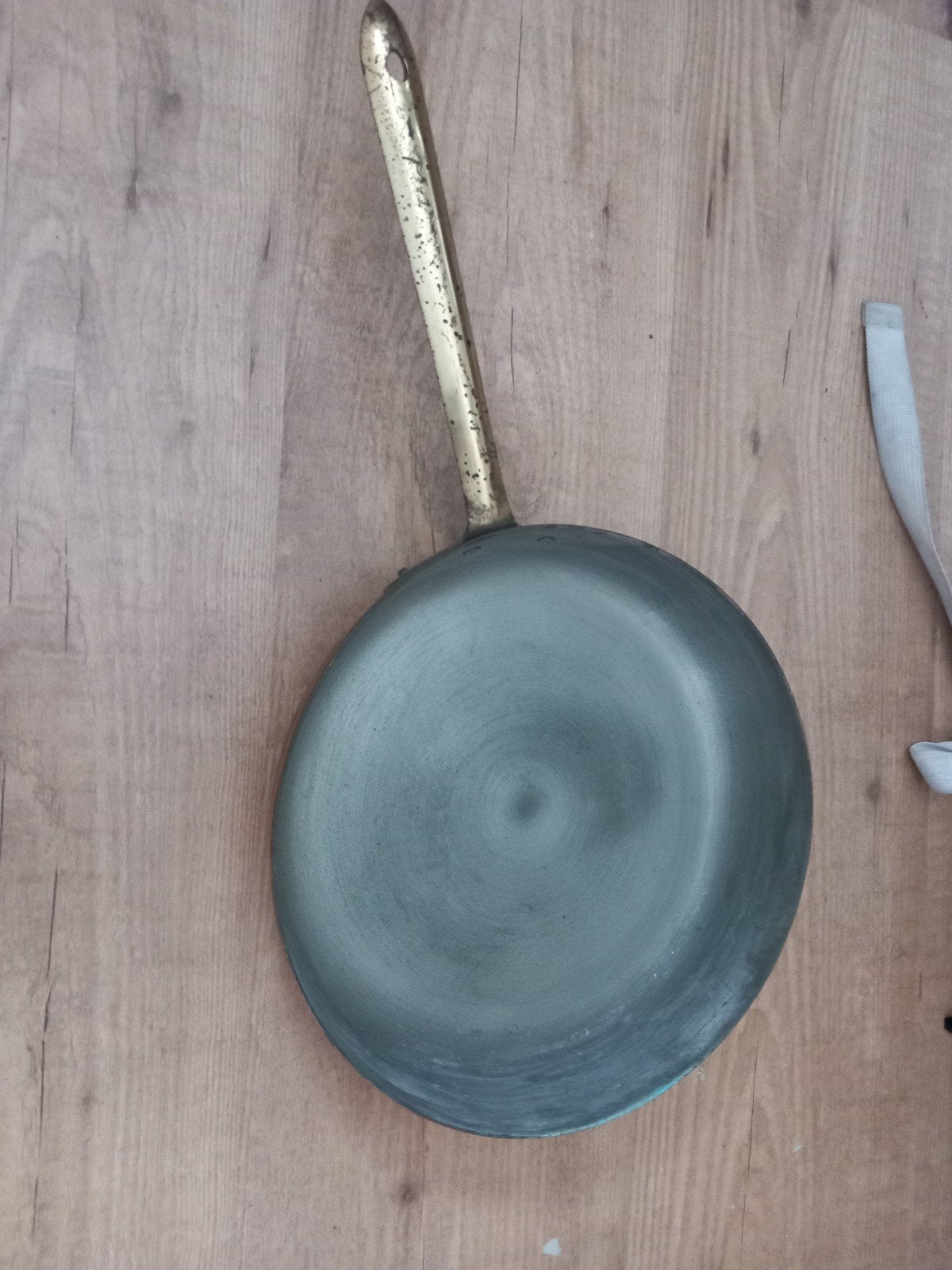 Echte koperen pan, Huis en Inrichting, Keuken | Potten en Pannen, Ophalen of Verzenden, Koekenpan of Braadpan