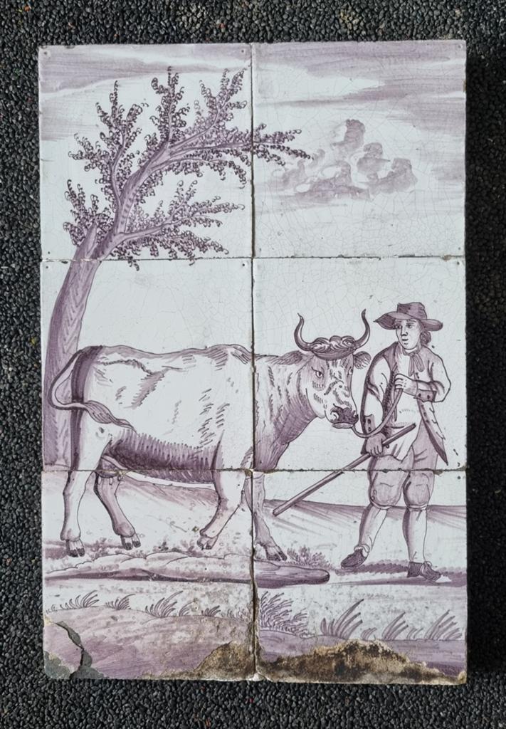 Tegeltableau 19e eeuw, Ophalen of Verzenden