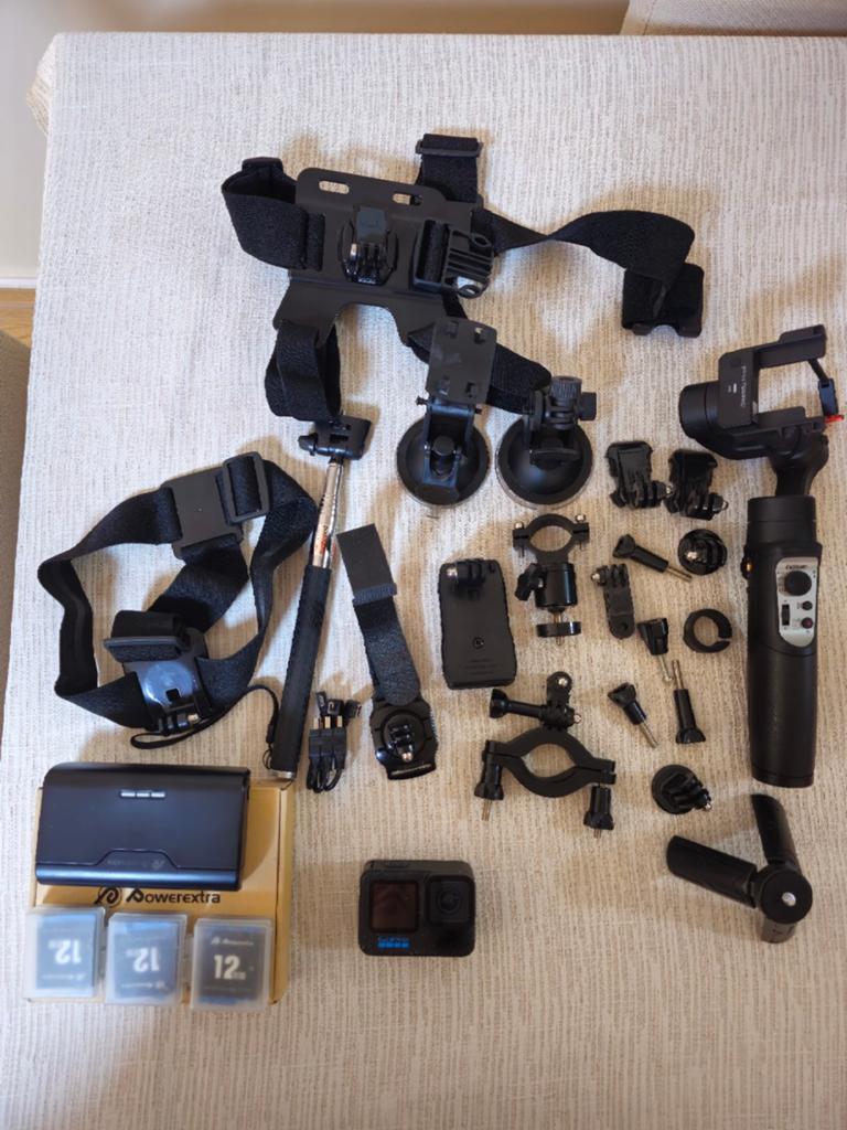 Gopro hero 12 black + Hohem isteady pro 4 stabilizer, Audio, Tv en Foto, Actiecamera's, Ophalen of Verzenden, Zo goed als nieuw