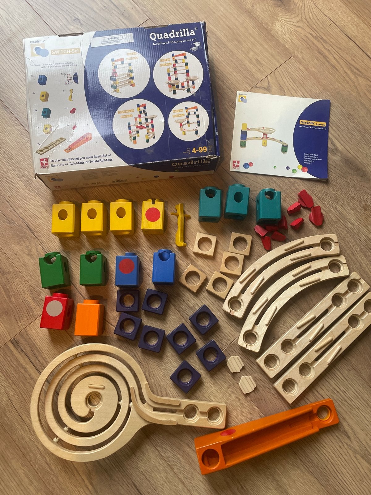 Hape Quadrilla knikkerbaan, Ophalen of Verzenden, Zo goed als nieuw, Overige merken