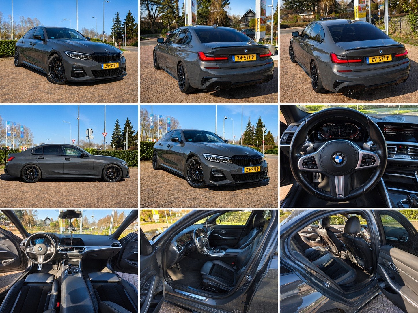 BMW 3-Serie 330i 258pk Aut 2019 Grijs, Auto's, BMW, Automaat, 1998 cc, Achterwielaandrijving, 4 cilinders
