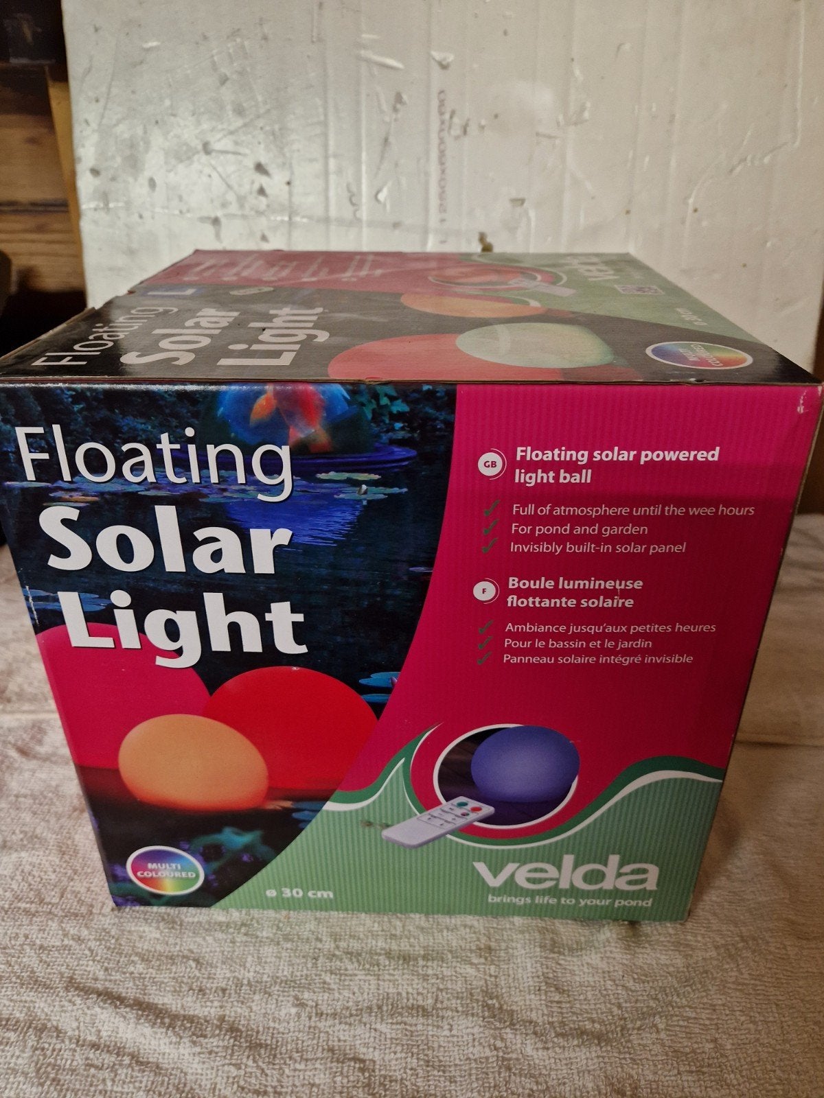 Velda Drijvende Solar Lichtbol L - Multi Gekleurd, Ophalen