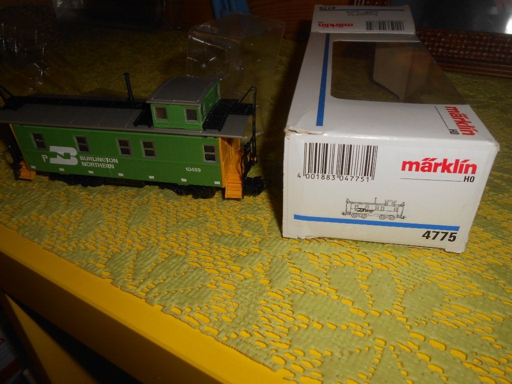 Märklin 4775 USA Amerika Caboose van de Burlington Northern, Wisselstroom, Verzenden, Märklin, Nieuw
