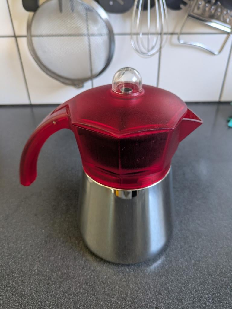 Bialetti Amerikana percolator, rood met filter, Huis en Inrichting, Ophalen of Verzenden, Nieuw