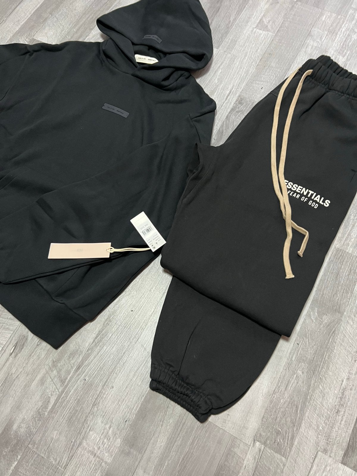Nieuw Essentials Fear of God Trainingspak Zwart, Cc, Cc, Zwart, Cc