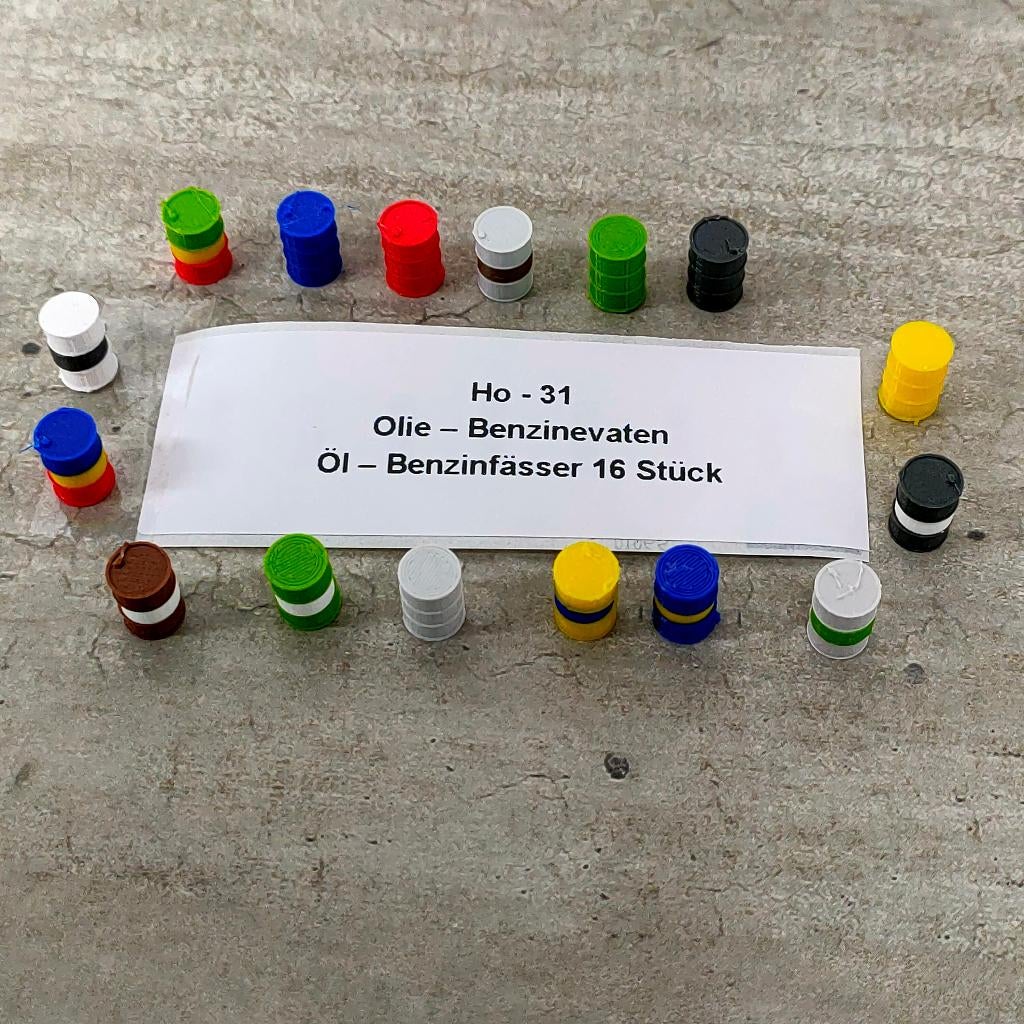 modeltrein Ho – 31  Olie / benzinevaten, Gelijkstroom, Natuur, Nieuw, Ophalen of Verzenden