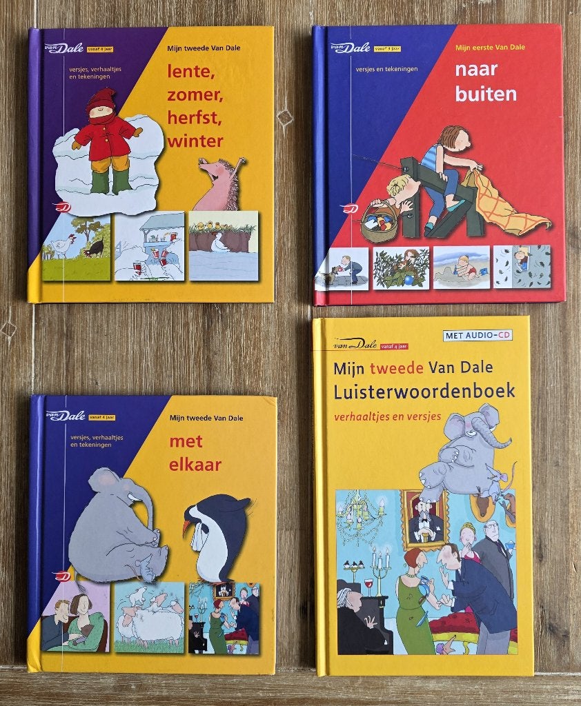 Mijn eerste / tweede Van Dale - versjes en verhaaltjes, Boeken, Kinderboeken | Kleuters, Zo goed als nieuw, Fictie algemeen, Jongen of Meisje
