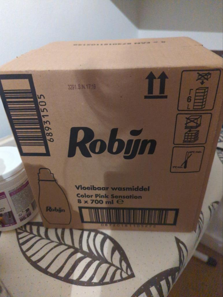 Robijn Vloeibaar Wasmiddel Color Pink Sensation 8x700ml, Ophalen of Verzenden, Schoonmaakmiddel