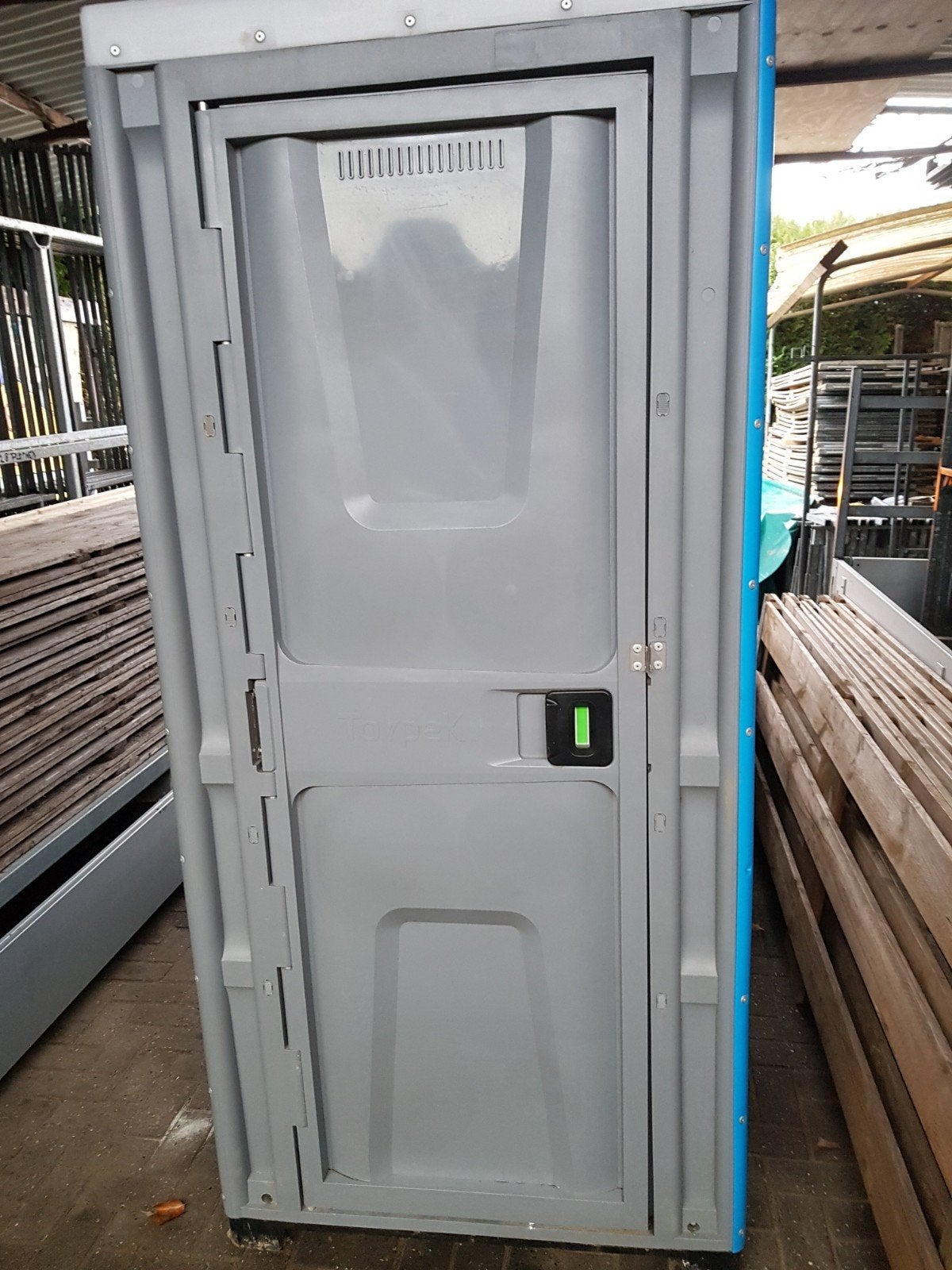 Mobiel Toilet ( Dixie ) met Spoeling +plaspaal (Kross ), Ophalen, Gebruikt, Rvs, Toilet