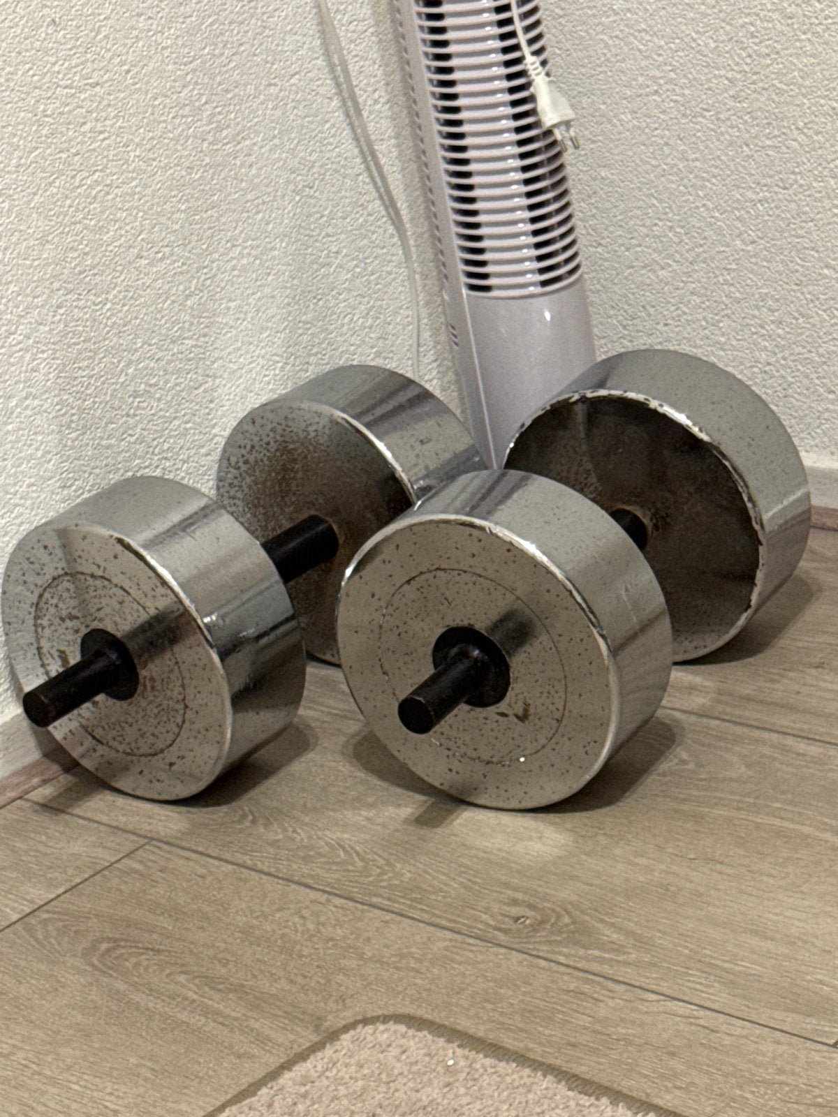 Ouderwetse 40kg per stuk dumbbells, Ophalen, Gebruikt, Armen, Dumbbell