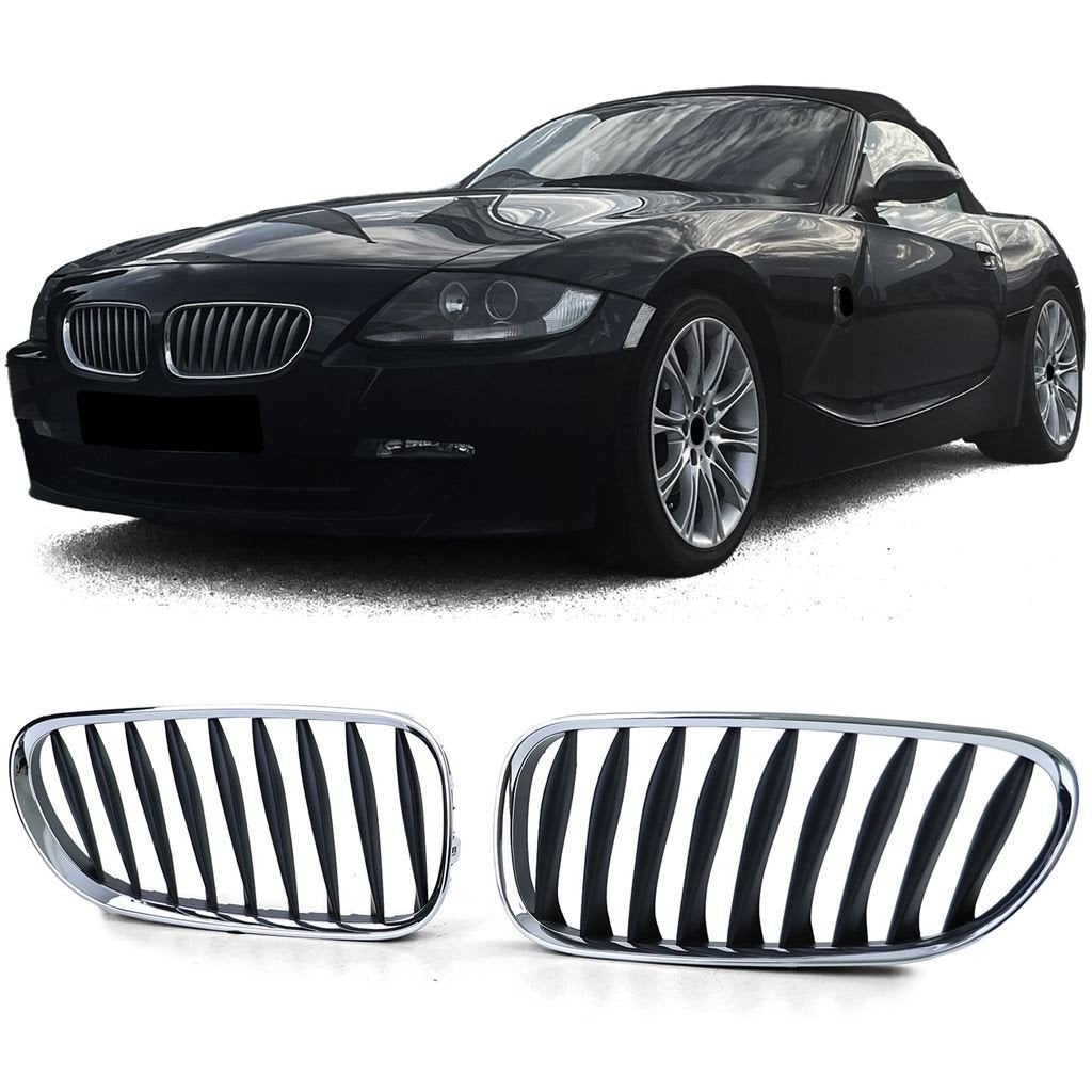 Grill Voor Bmw Z4 E85 E86 Roadster Coupe Chrome Zwart, Verzenden, Automotive Parts, A.parts@hotmail.nl, Trasmolenlaan 12 3447 GZ Woerden