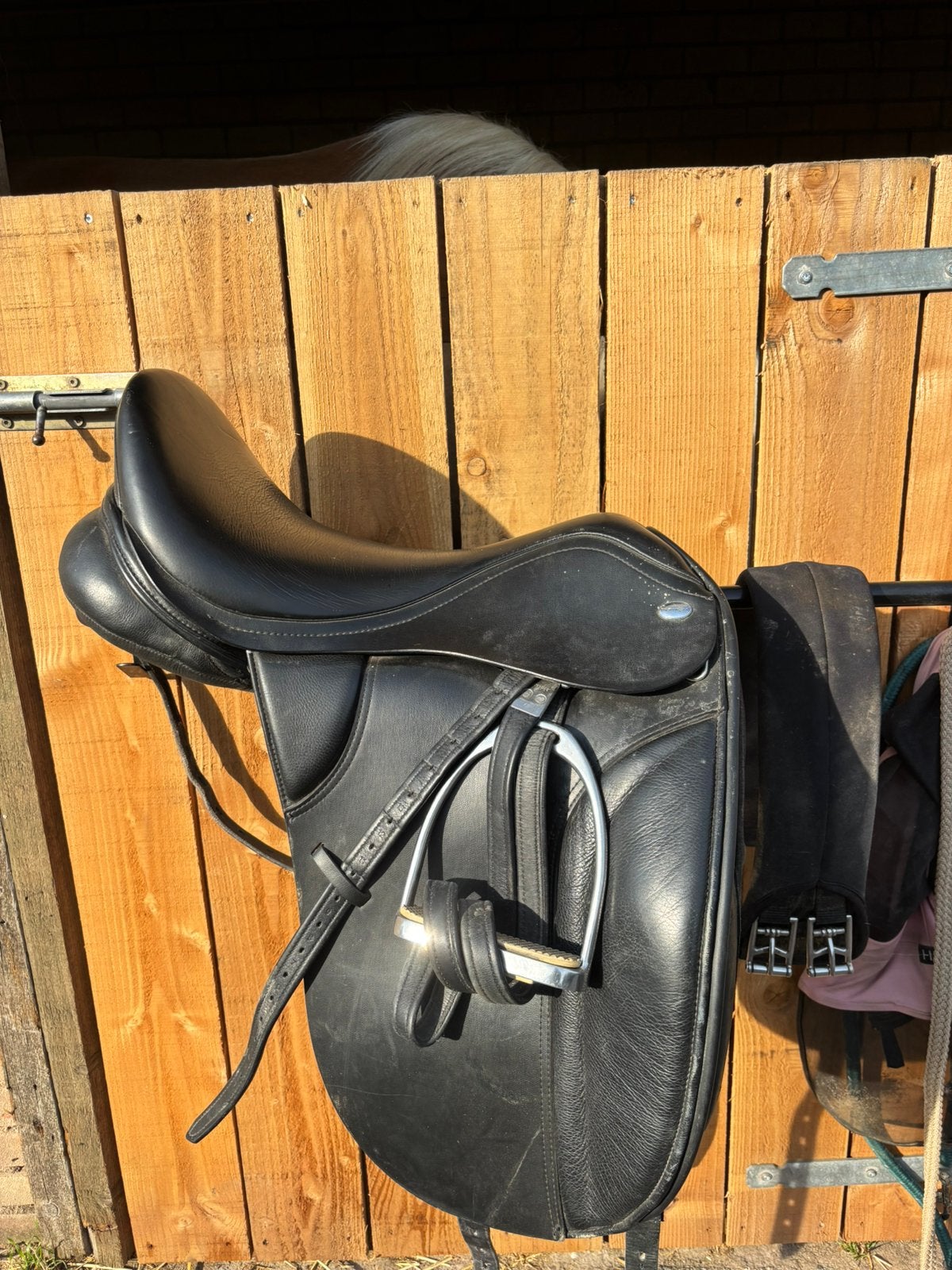 Thorowgood zadel 18 inch, Dieren en Toebehoren, Gebruikt, Dressuur, Thorowgood, XL (18 inch of meer)