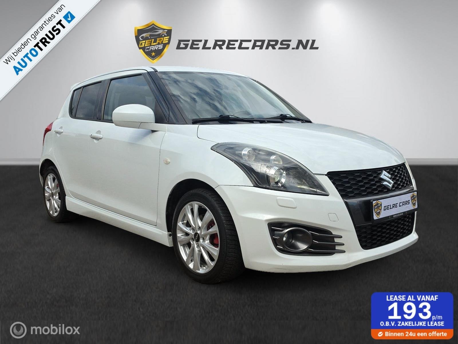Suzuki swift sport 1.6 5D 2017 wit TOPSTAAT !, Zwart, Bedrijf, Handgeschakeld, Onderhoudsboekje