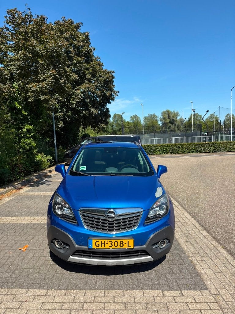Opel Mokka 1.4 Turbo Cosmo | Leder | Panorama | Navi |140 pk, Voorwielaandrijving, Euro 6, 4 cilinders, Blauw