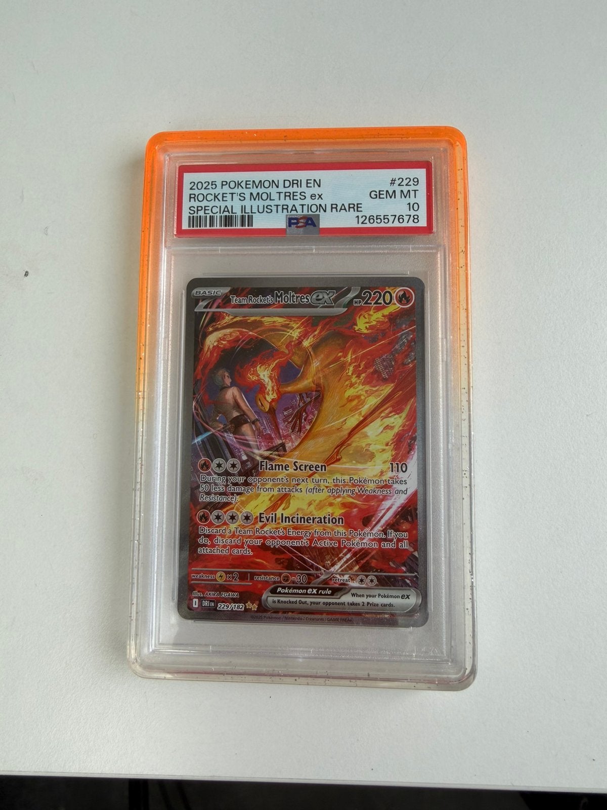 Moltres EX   #229, Ophalen of Verzenden, Zo goed als nieuw