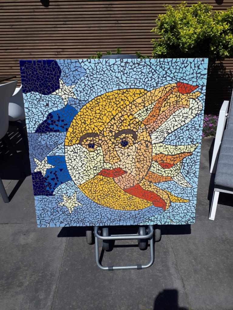Mozaïek schilderij, Ophalen, Zo goed als nieuw