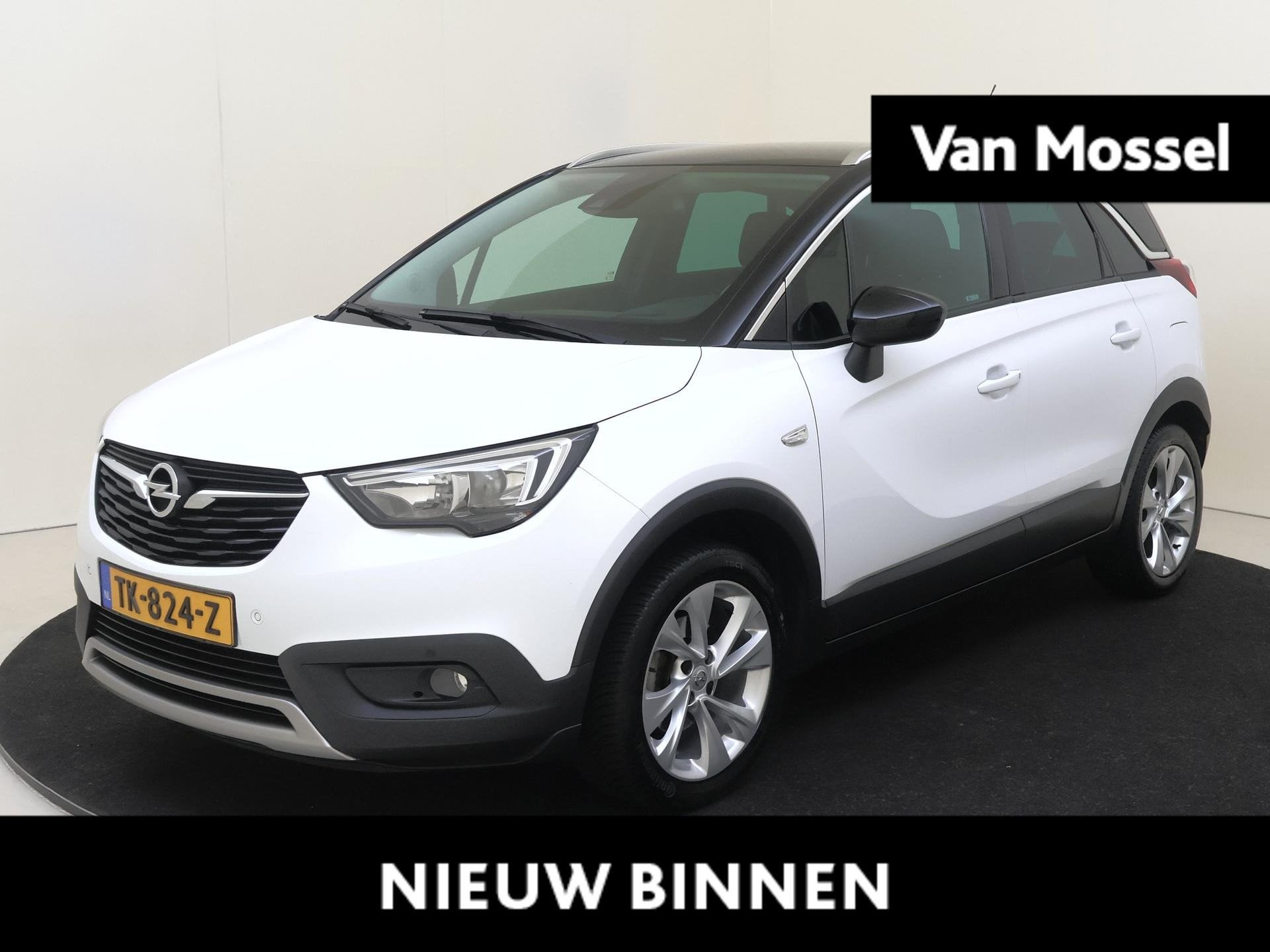 Opel Crossland X 1.2 Turbo Innovation | Parkeersensoren Voor, Auto's, Gebruikt, Wit, Bedrijf, 600 kg