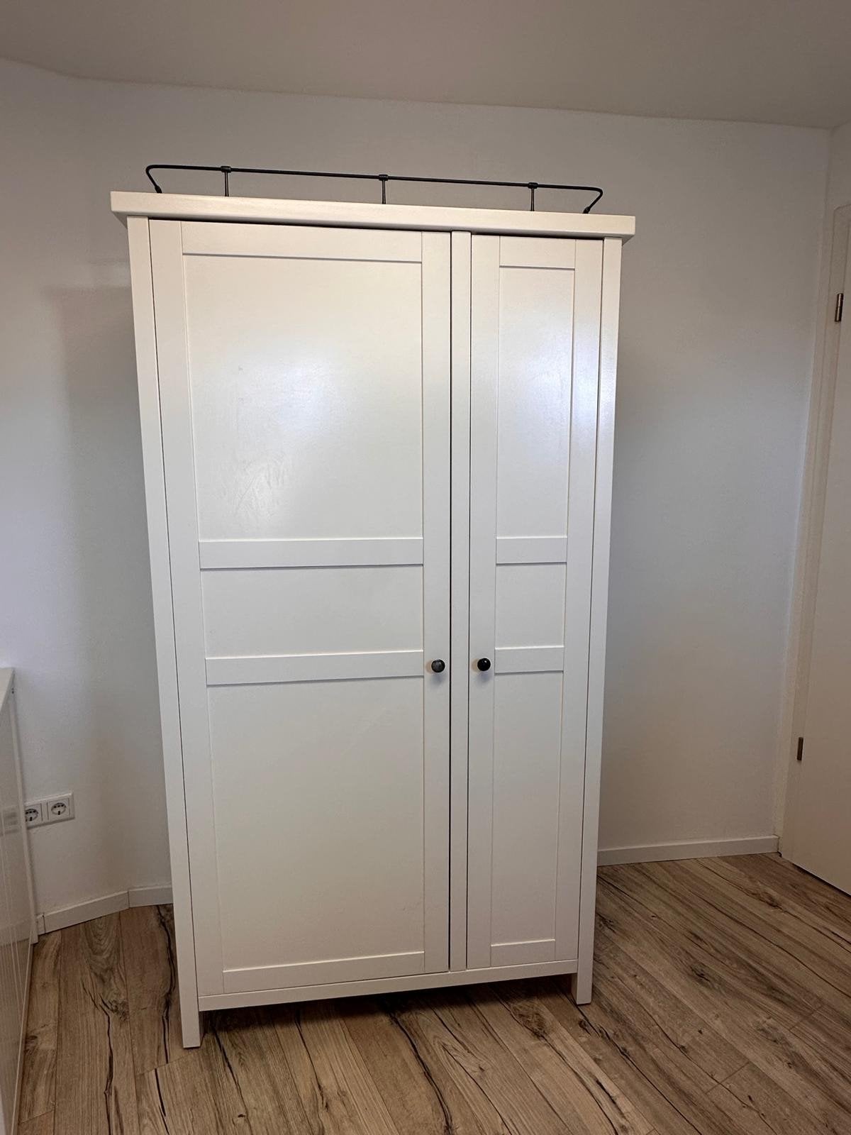 IKEA Hemnes Kledingkast Wit 2x, Ophalen, Met deur(en), 100 tot 150 cm, Zo goed als nieuw