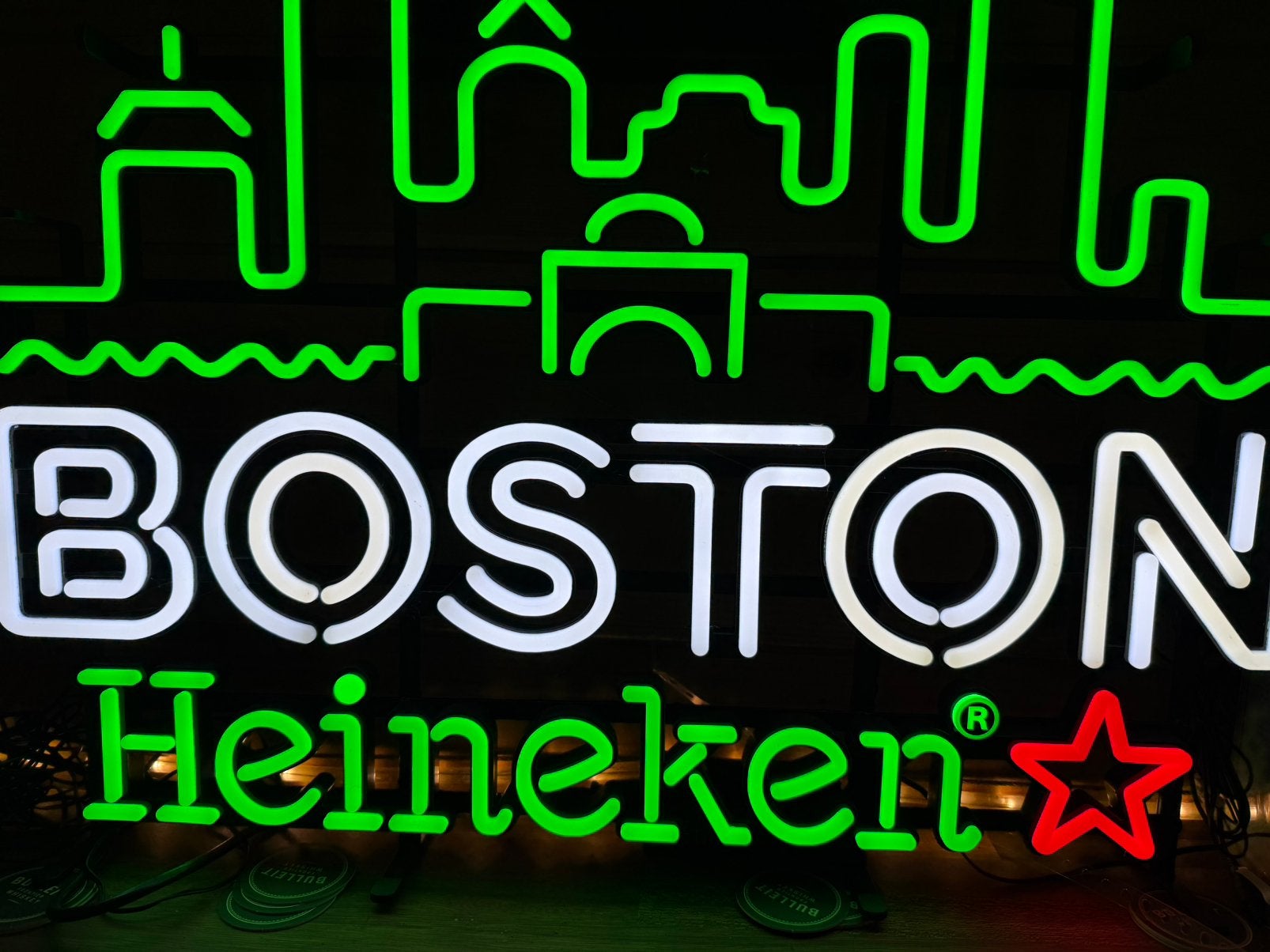 Heineken Ledlamp !, Verzamelen, Biermerken, Ophalen of Verzenden, Zo goed als nieuw, Heineken