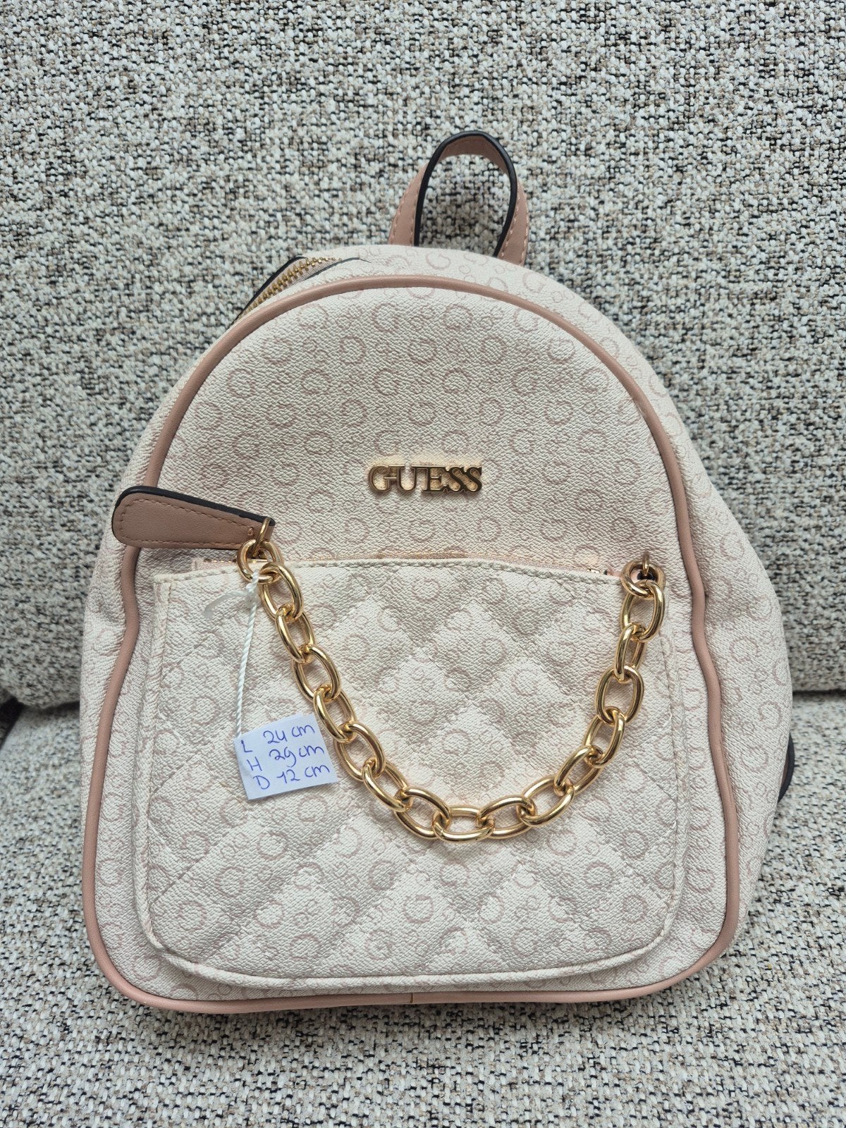 Guess rugzak, Sieraden, Tassen en Uiterlijk, Ophalen of Verzenden, Zo goed als nieuw, Beige, Handtas