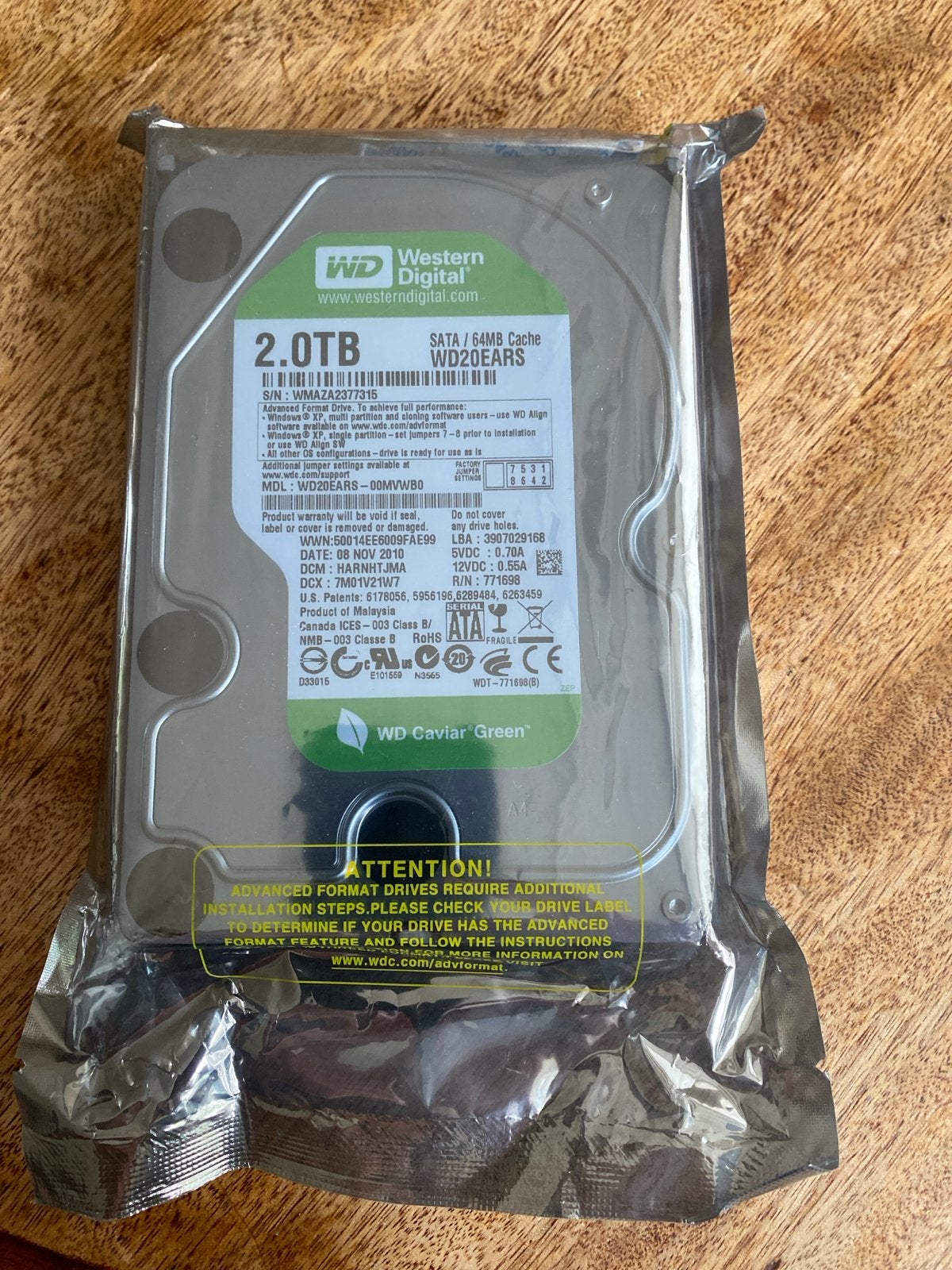 Western Digital Caviar Green 2TB HDD - Nieuw in verpakking, Intern, Nieuw, Ophalen of Verzenden, Desktop