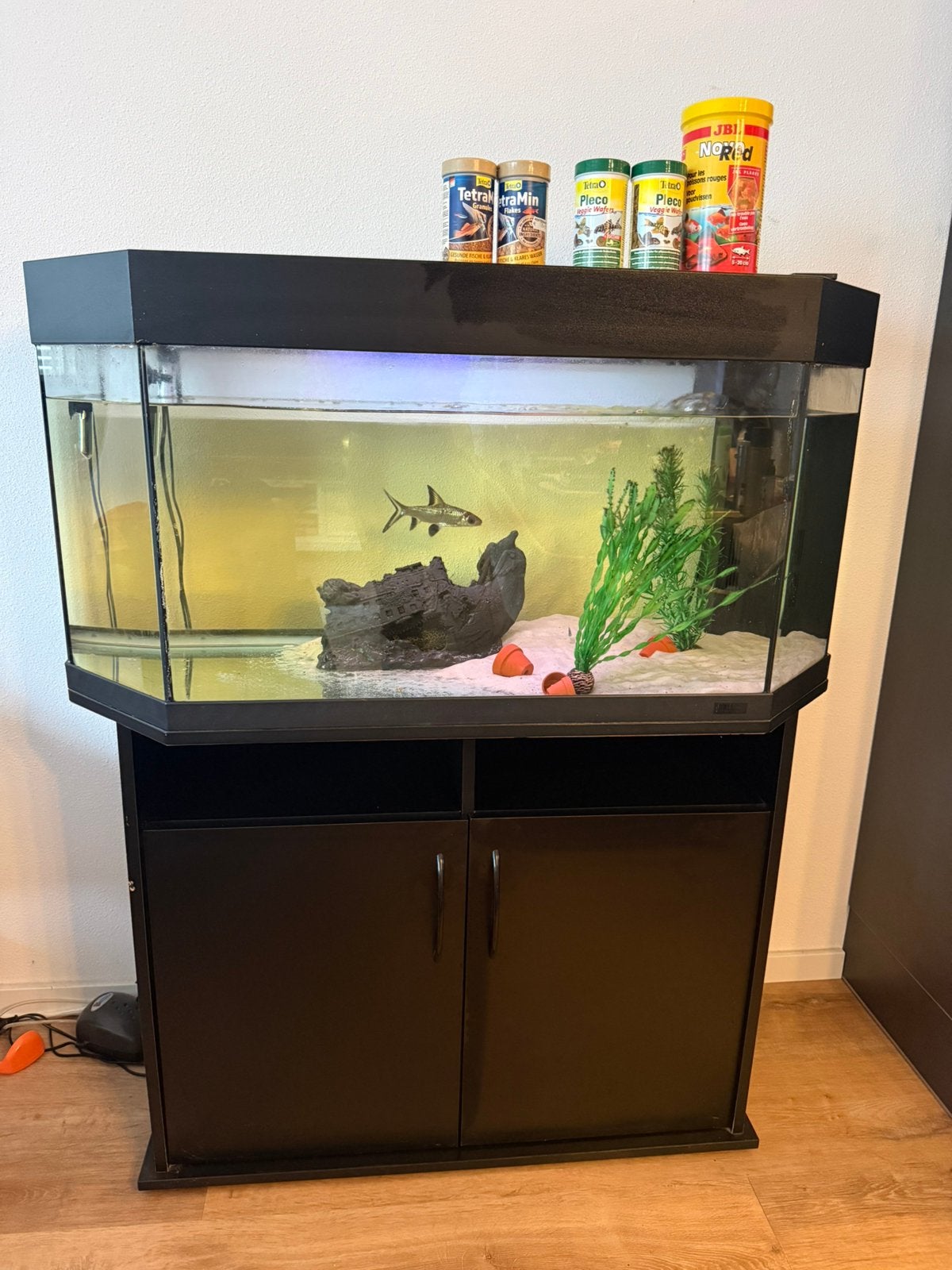 Aquarium incl kast, Ophalen, Zo goed als nieuw, Leeg aquarium