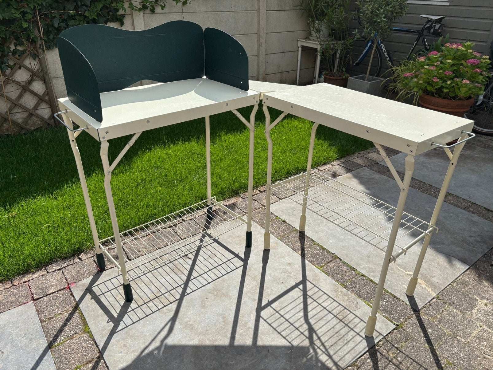 Vintage Camping keuken tafels van Moscatelli, Caravans en Kamperen, Kampeermeubelen, Ophalen, Gebruikt, Campingkast