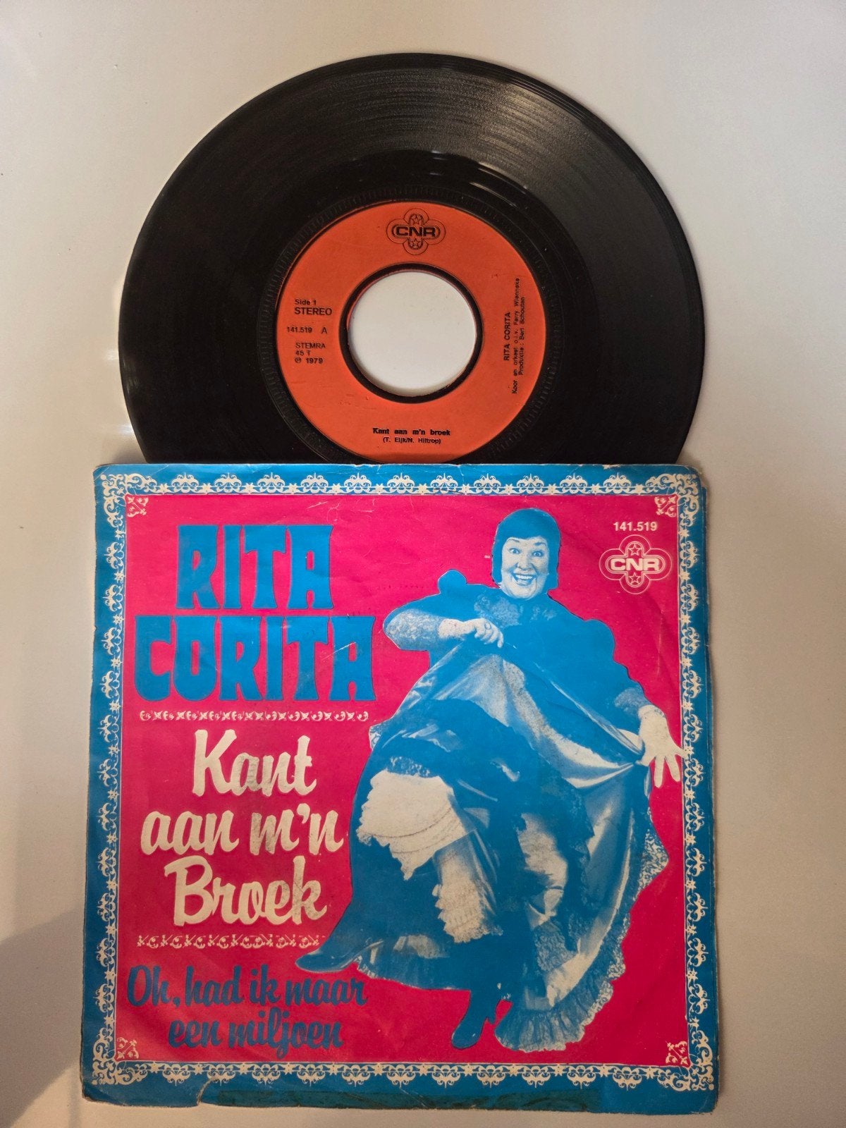Rita Corita - Kant aan m'n broek, Cd's en Dvd's, Vinyl Singles, Ophalen of Verzenden, Gebruikt, Nederlandstalig