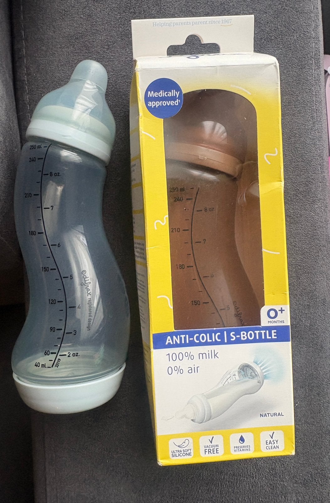 2x nieuwe difrax fles, Ophalen of Verzenden, Nieuw, Babyfles, Difrax
