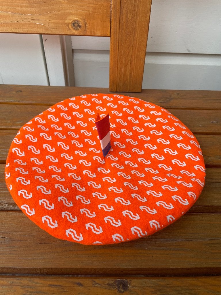 NS Nederlandse Spoorwegen oranje baret | WK voetbal, Ophalen of Verzenden, Zo goed als nieuw, Trein, Overige typen