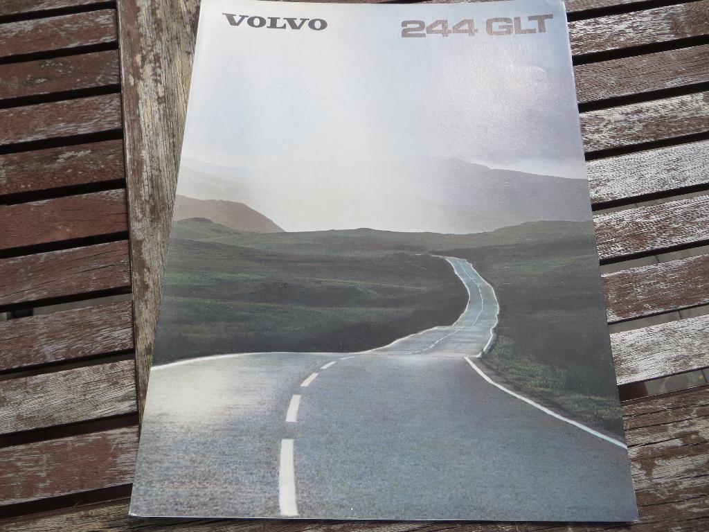 Folder Volvo 244 GLT 1980, Volvo, Zo goed als nieuw, Volvo, Ophalen of Verzenden
