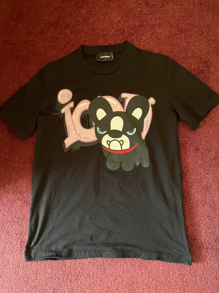 T-Shirt, Verzenden, Zo goed als nieuw, Maat 52/54 (L), Zwart