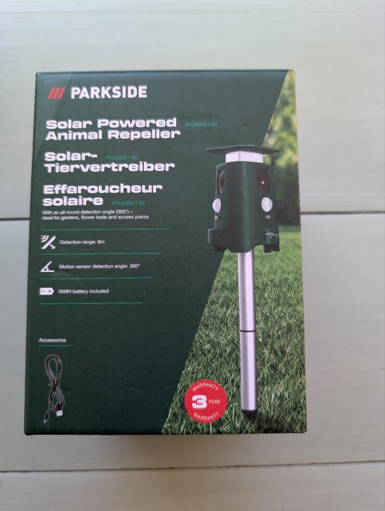 Solar Dierenverjager - Ongediertebestrijding, incl. Batterij, Ophalen of Verzenden, Zo goed als nieuw, Ongediertebestrijding