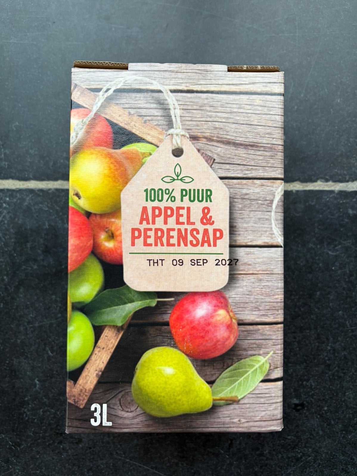 Appelsap Appel-peersap 3 liter tap bio, Ophalen of Verzenden