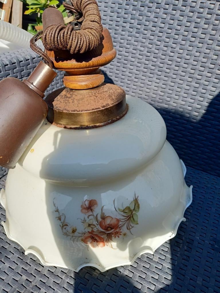 Vintage lampenkap melkglas, Ophalen of Verzenden