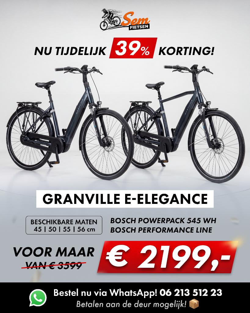 NU TIJDELIJK 39% KORTING! GRANVILLE E-ELEGANCE!, Overige merken, GRANVILLE, Nieuw, Ophalen of Verzenden