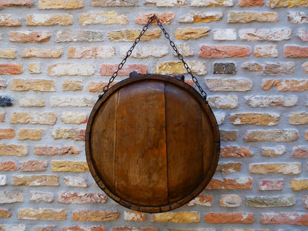 Houten drinkfles tonnetje veldfles drankvaatje vat vaatje, Antiek en Kunst, Ophalen of Verzenden